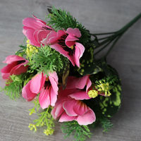 Tige de chrysanthème artificielle, fausses fleurs de chrysanthème en soie, décorations pour la maison, les mariages et les fêtes