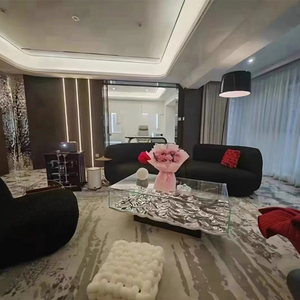 Arte moderna stile Ultra-bianco di <span class=keywords><strong>vetro</strong></span> tavolino <span class=keywords><strong>con</strong></span> acqua ondulazione acrilico Design Mathieulehanneur per soggiorno mobili per la casa - Product Image 5