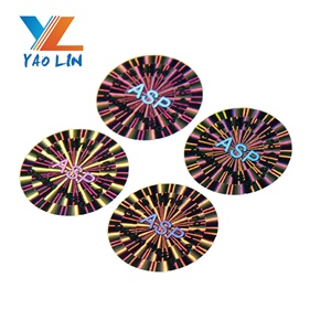 Bán buôn chết cắt Hologram Logo PVC giấy in vinyl không thấm nước dính dán nhãn in ấn tùy chỉnh Sticker - Product Image 3