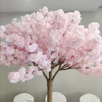 Arbre décoratif de table pour mariage, fleurs de sakura en soie artificielle, plantes d'intérieur populaires, arbre de cerisier artificiel