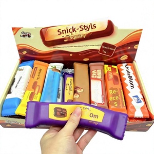 Bestseller transfrontalier <span class=keywords><strong>Snickers</strong></span> PU Mousse à rebond lent Jouet anti-stress souple à presser en forme de collation individuelle - Product Image 1