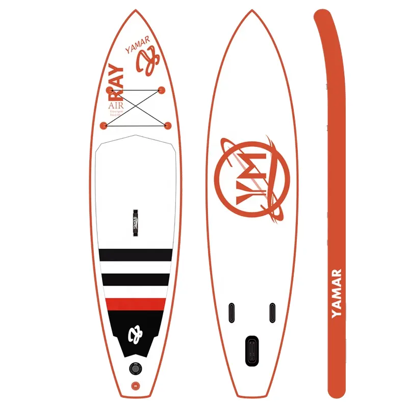 Oem Nieuwe Stijl Opblaasbare Sup Stand-Up Paddleboard Unisex Enkele Laag 3 Vinnen Met Pomp Reparatie Logo-Gemaakt Van Eva Pvc Om Te Surfen