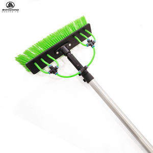 Brosse de nettoyage télescopique à long manche en aluminium pour <span class=keywords><strong>vitres</strong></span> commerciales et panneaux solaires, alimentée en eau - Product Image 5