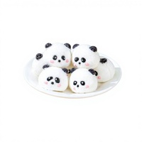 3D Panda Commercial Barbe à papa 1000g Fluffy Cartoon-Shaped Celebrity-Shaped Snack Personnalisable Western Pastry Shops Bulk