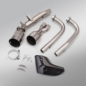 Tubo de Escape para Motocicleta <span class=keywords><strong>S1000RR</strong></span>, para Modelos <span class=keywords><strong>M1000RR</strong></span> R S1000R, Secciones Delanteras y Traseras de Aleación de Titanio en Negro/Azul - Product Image 4