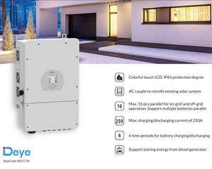 Deye Us Split Phase Us Onduleur hybride 12k 10kw Usa deye Us Split Phase Hybrid Inverter SUN-5/6/7.6/8K-SG02LP2-US-AM2 - Product Image 4