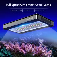 Lampe LED pour aquarium KASSRAY Smart Coral Light WiFi, télécommande et application Bluetooth, 240W, spectre complet, pour poissons de récif