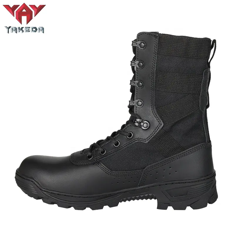 Yakeda Waterproof Outdoor Hiking Shoes Suede Desert Botas Black Camouflage Men Women Combat Training Tactical Boots
