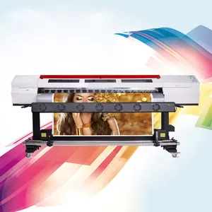 1.8m large format printer in china cutter inkjet for banner sticker and one way vision printing