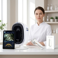 Analyseur Intelligent de Peau et de Cuir Chevelu avec Stylo d'Analyse d'Hydratation, Tablette Multilingue, Dermatoscope Facial Portable pour Salon et Spa