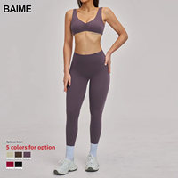 Ensemble de yoga et d'exercice sablée, personnalisable pour la gym, ensemble de sport 2 pièces pour femme, vente chaude