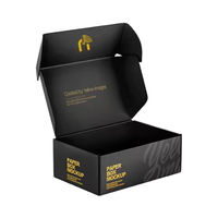 Boîte d'expédition magnétique en carton ondulé personnalisée en papier recyclable éco-responsable PPWR avec revêtement UV et insert en éponge gaufrée pour parfums et vêtements