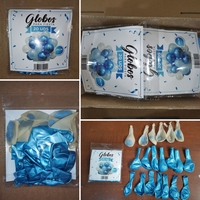 20 pièces perle bleu clair blanc Latex ballon guirlande ballon décorations de fête pour mariage et noël Premium Ballon fournitures