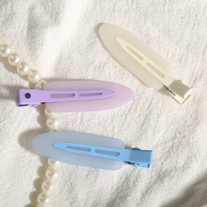 Pinces à cheveux plates sans plis ni traces, barrettes crocodiles antidérapantes pour le coiffage et le maquillage - Product Image 5