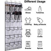 Organisateur de chaussures suspendu au mur avec poches en maille non tissée placard en tissu articles divers sac de rangement de chaussures support pour salle de bain