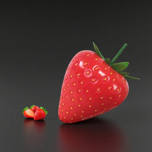 Decoración de vacaciones de gran tamaño grande fruta artificial espuma fruta gigante fresa falsa para arte visual moderno decoración de Hotel Señorial - Product Image 1