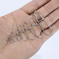 Klip memancing luar ruangan, aksesoris memancing Pin ditingkatkan memancing Stainless Steel jepret 0 #1 #2 #3 #4 #5 #6 #7 #8 #