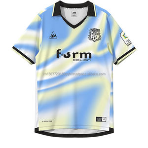 Camiseta Deportiva de Fútbol Vintage con Cuello Redondo y Estampado por Sublimación, Manga Corta, Transpirable, de Secado Rápido, Anti-UV, Unisex, Personalizable - Product Image 5