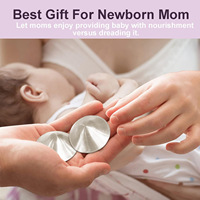 Tasses d'allaitement plaquées argent Nouveau-né Meilleurs cadeaux Essentials Accessoires d'allaitement réutilisables Bouclier de mamelon pour bébé