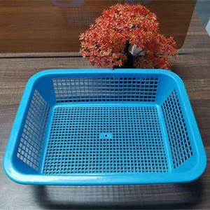 Cesta rectangular grande de plástico para verduras, colador cuadrado, cesta para lavar verduras, cesta para frutas, cesta de drenaje, caja de plástico - Product Image 1