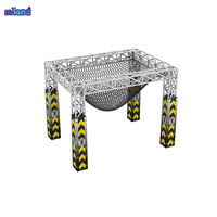 Équipement de course d'obstacles : Poutre d'équilibre sur mesure, installation facile pour parkour, escalade sur corde, filet de transport professionnel