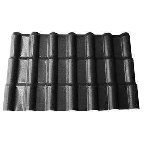 Tuile de toiture ondulée en bambou ASA imperméable, finition grain de bois, résistante aux chocs pour temple, hôtel, entrepôt et atelier - Product Image 6