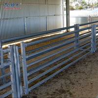 Paneles de Cerca para Corrales de Ganado, Diseño de Fábrica, Impermeables, Galvanizados, para Ovejas y Cabras, con Puerta
