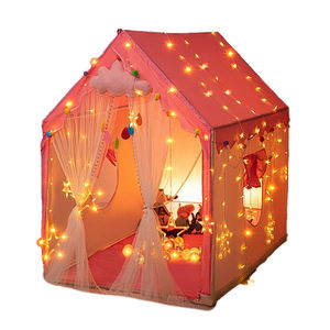Niños princesa niñas Casa Grande punteada malla ventilada interior niños <span class=keywords><strong>Castillo</strong></span> jugar juguete tienda <span class=keywords><strong>de</strong></span> poliéster - Product Image 1