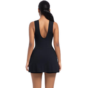 Damen High Stretch One Piece Jumps uit Tennis kleid mit hohlem Rücken und Unterwäsche Pickle ball & Yoga Rock Sport Wear - Product Image 2