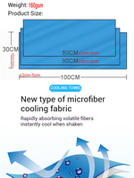 Sale Quick Drying Adult 30*100 cm Gym Sports Outdoor Fitness Travel Custom Microfiber Cooling Towels