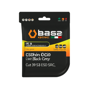 Base Oren ESD Safety <b>Shoes</b> Black Grey Cut 39 S3 ESD SRC - Product Image 2