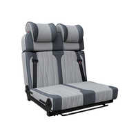 Cama Plegable de Cuero para 2 Personas, Reversible, para Autocaravanas, Furgonetas Camper, MPV y Autocaravanas - Ford Transit, Benz Sprinter