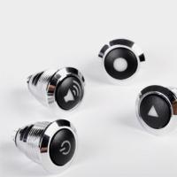 Interrupteur à bouton poussoir étanche à tête ronde TOOWEI pour panneaux de commande d'instrumentation