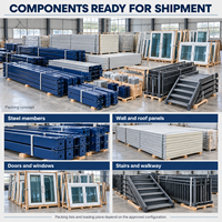 Conteneur de 20 pieds à assemblage rapide, maison préfabriquée modulaire portable et relocalisable en panneaux sandwich d'acier, bureau, entrepôt, maison, bar