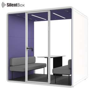 Cabine insonorisée de luxe, pods acoustiques silencieux, cabine de bureau insonorisée, solutions acoustiques, 4 personnes, peu en stock, pods de bureau - Product Image 3