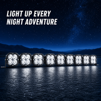 Barre lumineuse LED connectable 52 pouces 9 modules, faisceau spot blanc DRL pour camion tout-terrain, SUV, UTV, 4x4 - Fournisseur B2B en gros