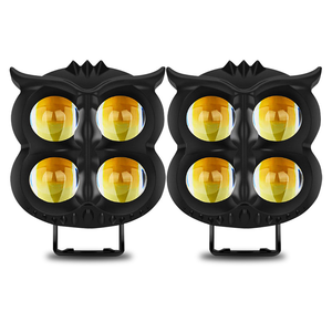 Faros LED de Nueva Generación para Motocicleta Eléctrica con Lente Bicolor Tipo Búho de 4 Ojos y 30W, Sistema de Iluminación Auxiliar Externo de Plástico - Product Image 3