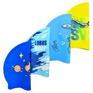 Umweltfreundliche OEM Schwimmer Personalisierte Wasserdichte Unisex Silikon-Badekappe für Erwachsene und Kinder für den Wassersport - Product Image 2