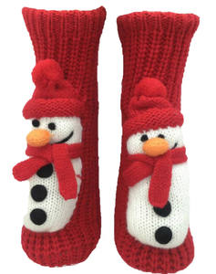 Femme Femmes Filles Noël Père Noël Pingouin Bonhomme de neige Renne Full Body 3D Animal Anti-slip Indoor Room Home Slipper Socks - Product Image 4