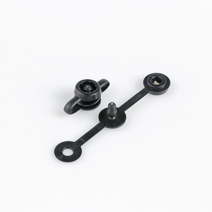 Clip de fixation à pression en plastique jetable <span class=keywords><strong>noir</strong></span> blanc Offre Spéciale <span class=keywords><strong>pour</strong></span> bracelets en vinyle - Product Image 3