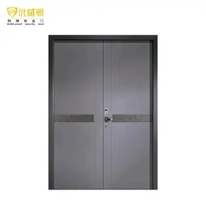 Luxury Metal Entry Door Aluminum Alloy Exterior For Modern Villas Explosion Design China Bulletproof Feature Front Entry Doors