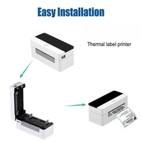 Impresora Térmica de Códigos de Barras de Escritorio de 4x6 Pulgadas con Interfaz USB para Recibos, Etiquetas de Envío y Papel Adhesivo, Impresión a Color de 203 dpi