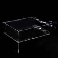 Sac fourre-tout transparent en PVC avec logo personnalisé, sac de voyage et de shopping transparent, sac cadeau d'emballage en gros