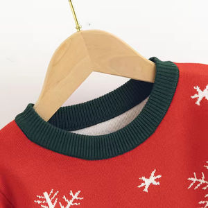 Suéter Navideño Personalizable ODM para Hombre, Venta de Fábrica, Diseño de Muñeco de Nieve con Patrón Animal, 100% Algodón Tejido, Logotipo Frontal - Product Image 4