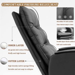 Gran oferta de Brasil y México, silla giratoria para Jefe, silla reclinable de cuero para masaje, silla de oficina para el almuerzo, características para computadora de negocios - Product Image 3