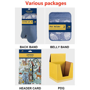 Guantes de Cocina de Algodón, Resistentes al Calor, Antideslizantes, Ecológicos, Impermeables, Guantes para Barbacoa, Fáciles de Limpiar, Reutilizables, Personalizables - Product Image 5