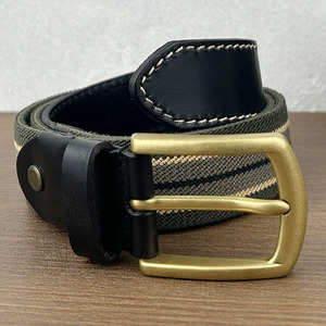 Sản Xuất Bán Buôn Có Thể Điều Chỉnh Vải Golf Thắt Lưng Cho Người Đàn Ông Quần Jean Sức Mạnh Đàn Hồi Bện Vải Web Vành Đai Cho Nam Giới Ăn Mặc Giản Dị - Product Image 4