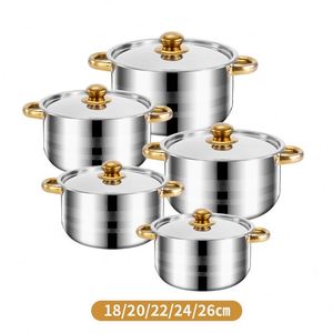 Juego de Ollas y Sartenes Antiadherentes de Acero Inoxidable de 12 Piezas, Disponible en Stock - Product Image 6