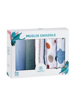 2023 nouvelle boîte d'emballage doux bébé mousseline couverture 100% coton biologique mousseline lange pour nouveau-né
