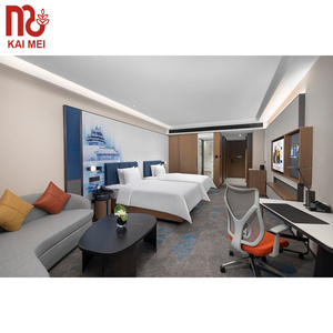 Tối thiểu khách sạn sang trọng Đồ nội thất biệt thự Top Class đồ nội thất khách sạn Set đồ nội thất khách sạn đôi cot giường thiết kế - Product Image 4